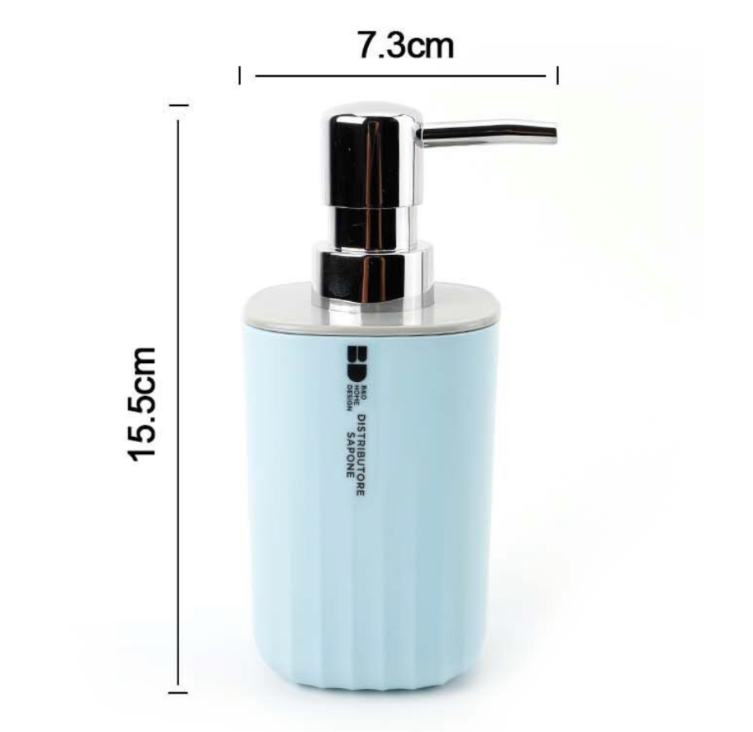 Dispenser di Sapone 7.3×15.5 cm - Azzurro Pastello