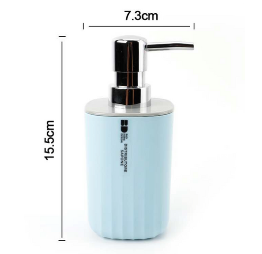 Dispenser di Sapone 7.3×15.5 cm - Azzurro Pastello