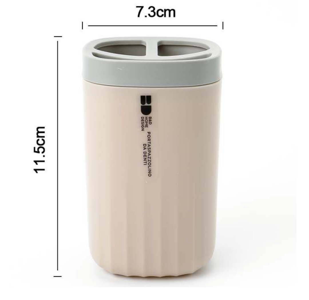 Portaspazzolino 11.5x7.3 cm – Beige