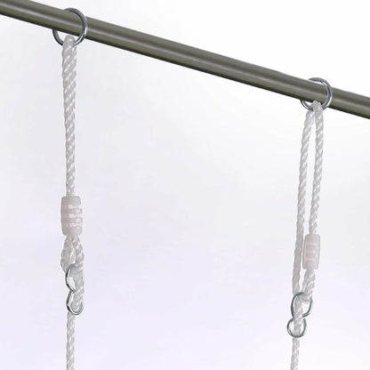 Altalena per Bambini in Plastica con Corde di Sicurezza – Regolabile fino a 180cm – 3 Colori