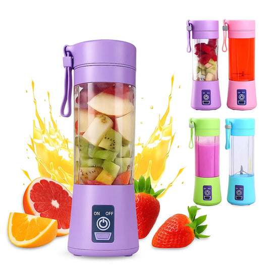 Frullatore Portatile USB 380ml 4 Lame – Mini Blender Personale per Frullati e Succhi | 4 Varianti Colore