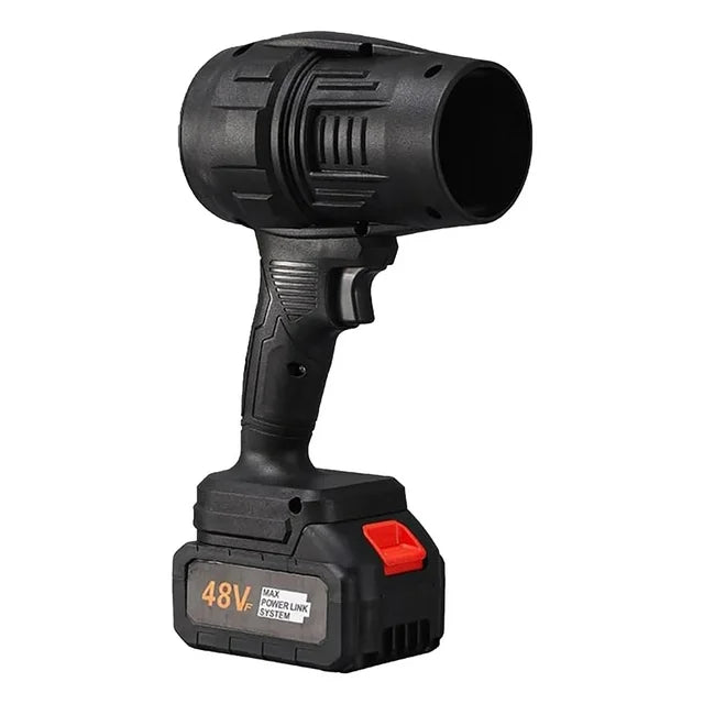 Soffiatore Portatile 48V con 2 Batterie e Caricatore – Mini Blower Potente per Foglie, Auto, Polvere e Lavori Domestici