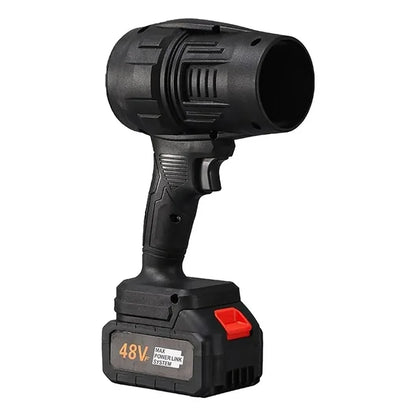 Soffiatore Portatile 48V con 2 Batterie e Caricatore – Mini Blower Potente per Foglie, Auto, Polvere e Lavori Domestici