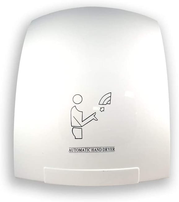 Asciugamani Automatico da Parete con Aria Calda e Fredda – 1800W con Sensore a Infrarossi