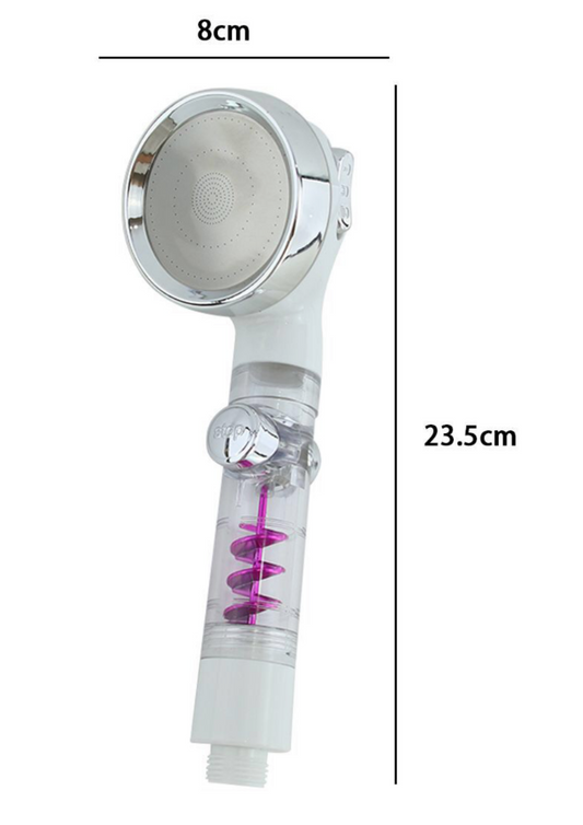 Doccetta Bianca con Spirale Viola 23,5x8 cm – Filtrazione e Stile