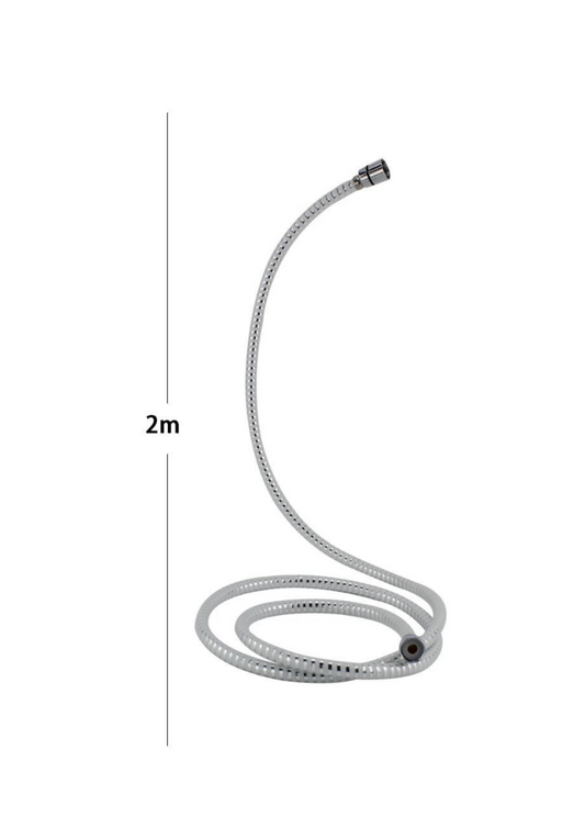 Flessibile Doccia PVC Bianco 2m