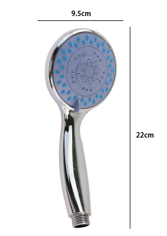 Soffione Multigetto con Testa Larga Azzurra - 22cm