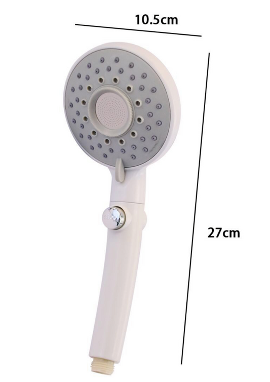 Doccetta bianca con regolatore di pressione 27x10.5cm
