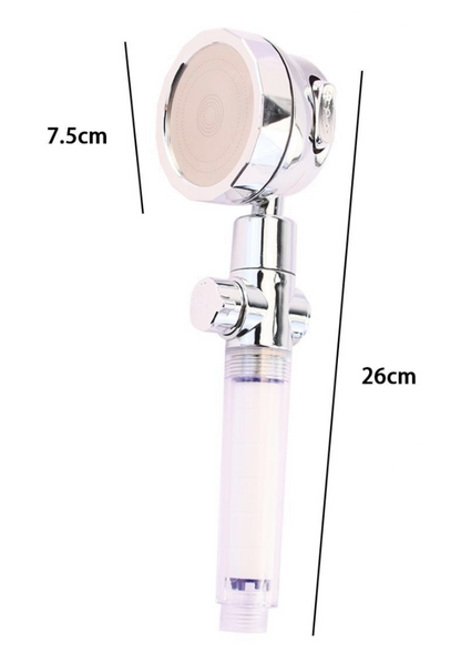 Doccetta Turbo con Doppio Filtro e Pulsante Stop 7.5x26 cm