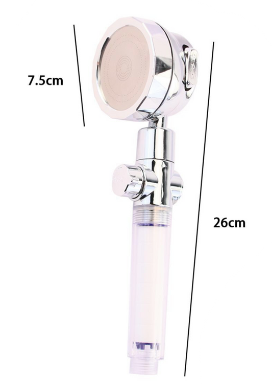 Doccetta Turbo con Doppio Filtro e Pulsante Stop 7.5x26 cm