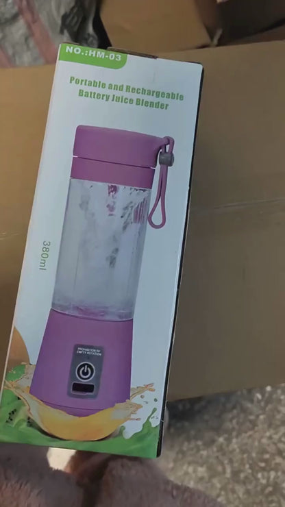 Frullatore Portatile USB 380ml 4 Lame – Mini Blender Personale per Frullati e Succhi | 4 Varianti Colore