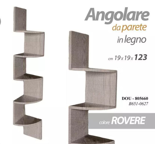 Mensola Parete Angolare 5 Ripiani