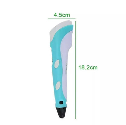 Penna 3D Professionale con Display LED, Controllo Temperatura, Filamento 1.75mm – Ideale per Bambini e Creativi