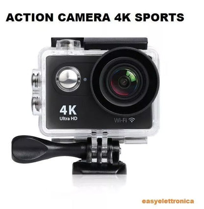Action Camera 4K Ultra HD Wi-Fi – Subacquea 30M, Grandangolo, Slow Motion