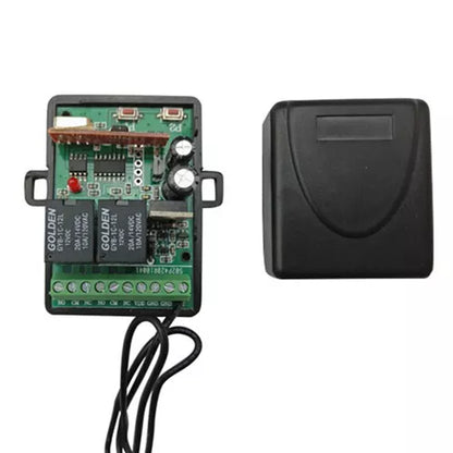 Kit Automazione Cancelli con Ricevitore a Morsettiera – 433 MHz con 2 Telecomandi Universali